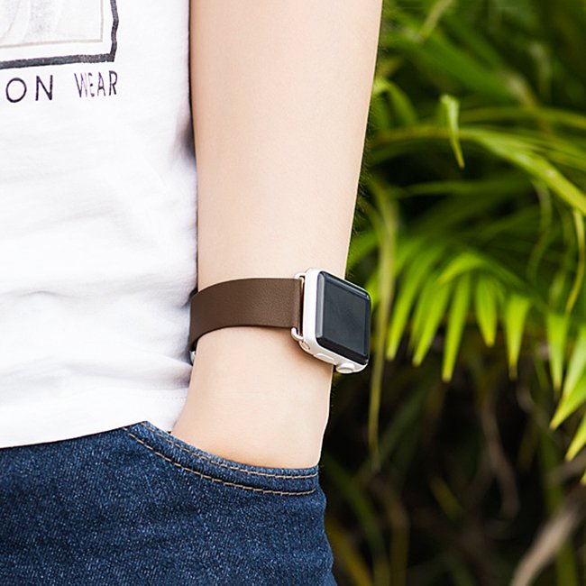 Cool genuine leather Apple Watch wristband