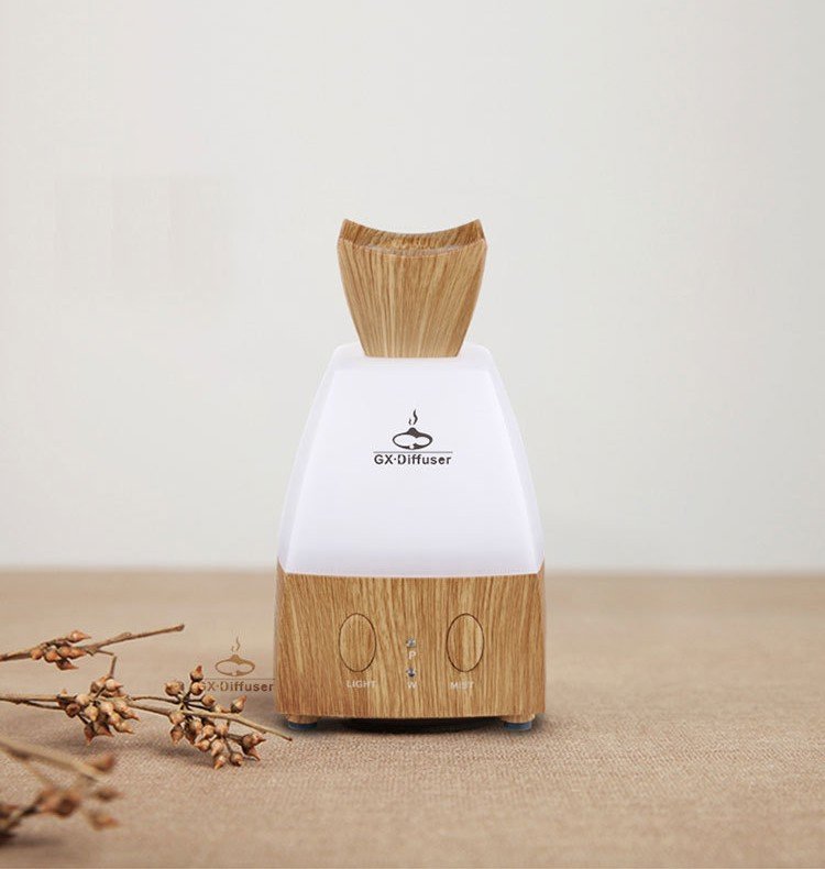 Perfume Bottle Wooden LED Aroma & Humidifier by