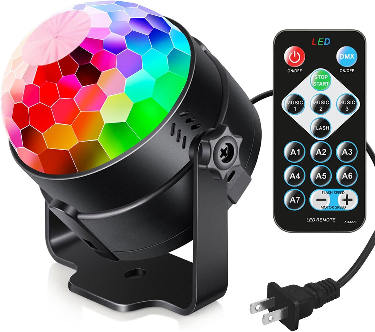 Sound Activated Disco Party Light – Remote DJ Strobe Stage Light