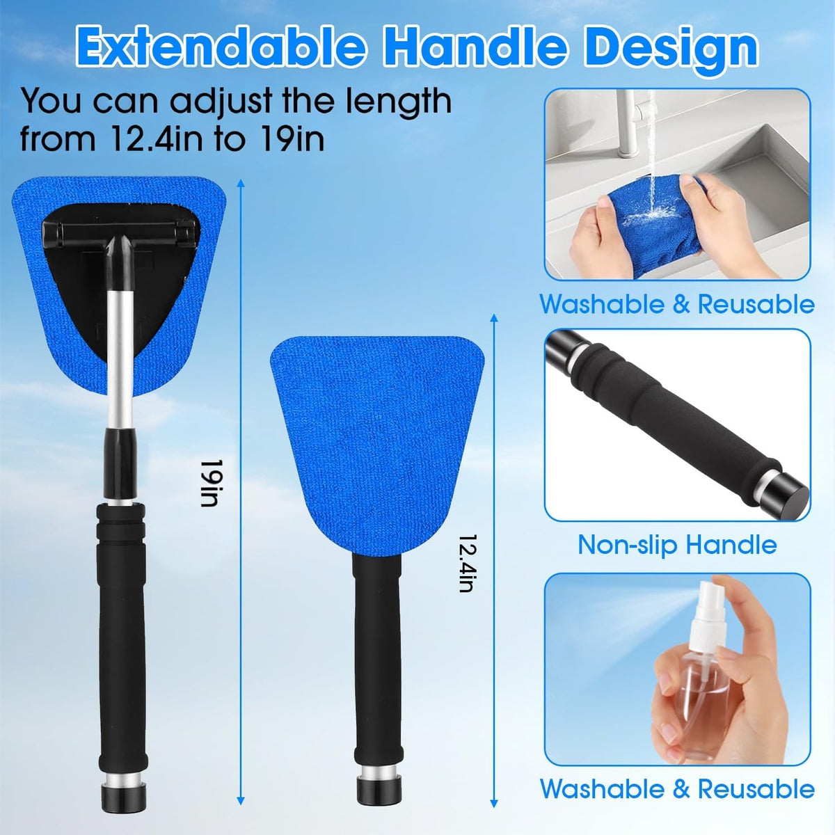 Windshield Cleaner Tool & Car Cleaning Kit