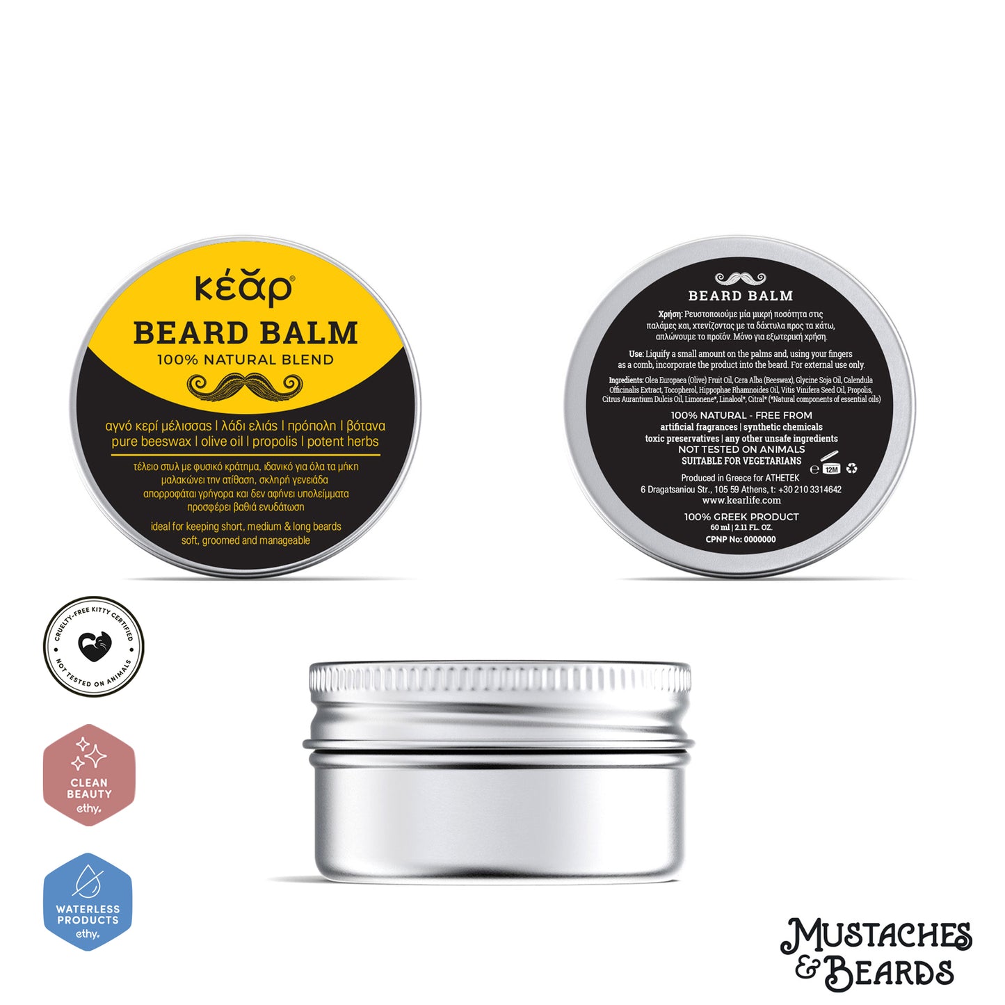 Tame & Refresh: Beard Balm & Herbal Soap Set