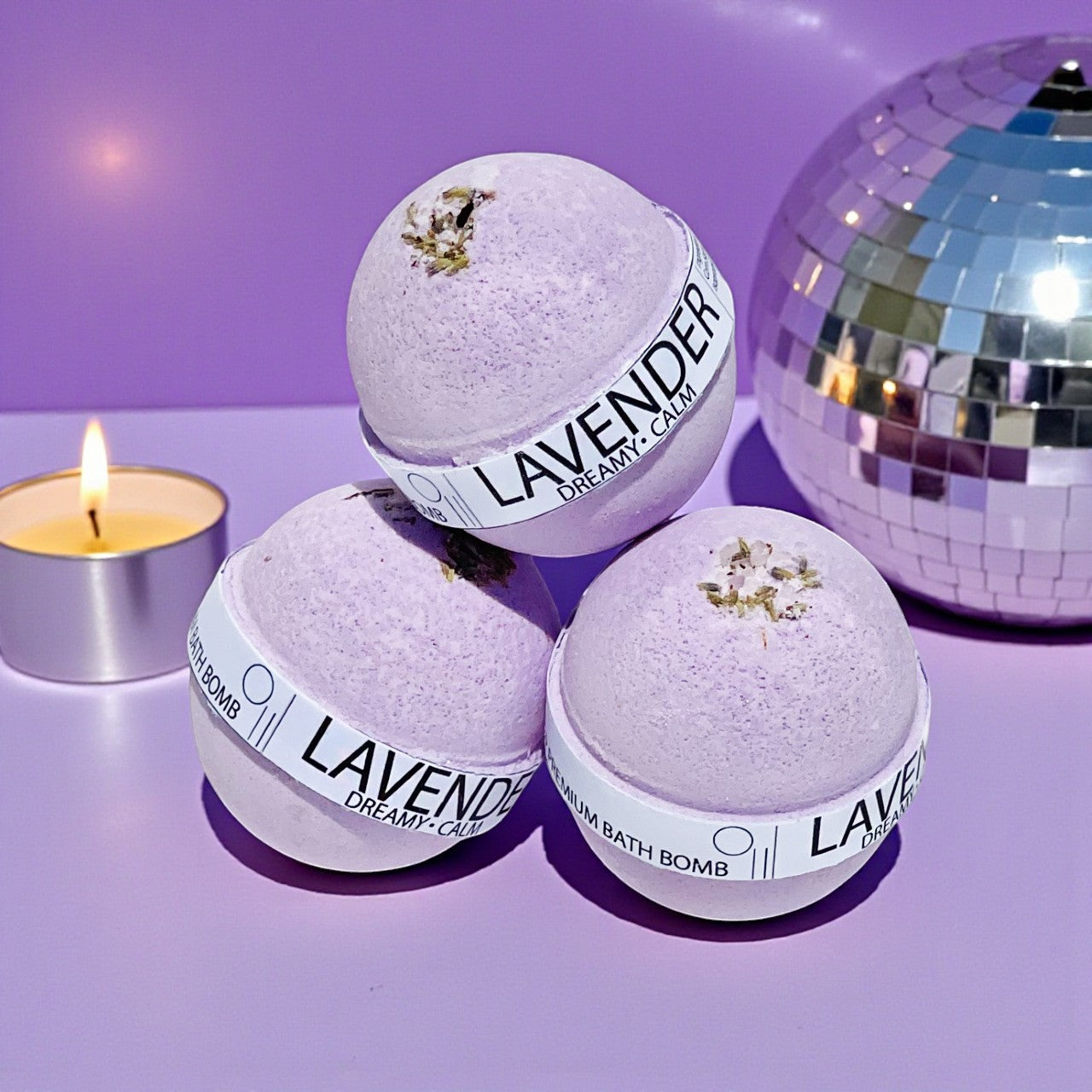 Dreamy and Calm Lavender Large Bath Bomb - 8oz