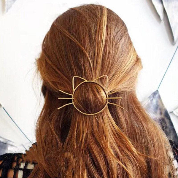 Meow Metal Hair Clip