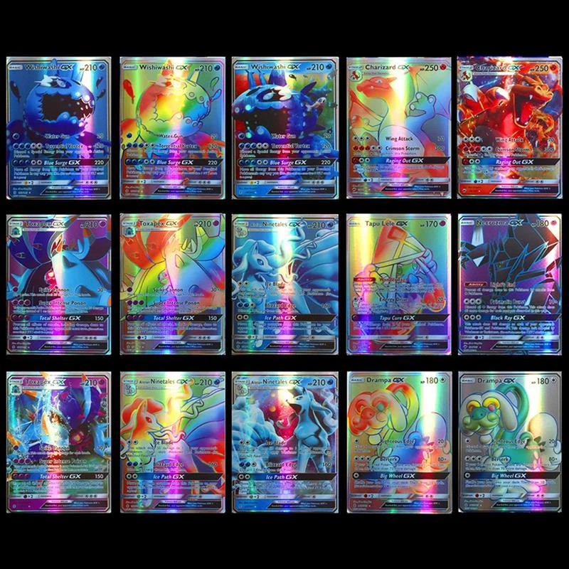 95 GX Pokemon Card 100/120pcs Cartoon Game Card Pokemon Card