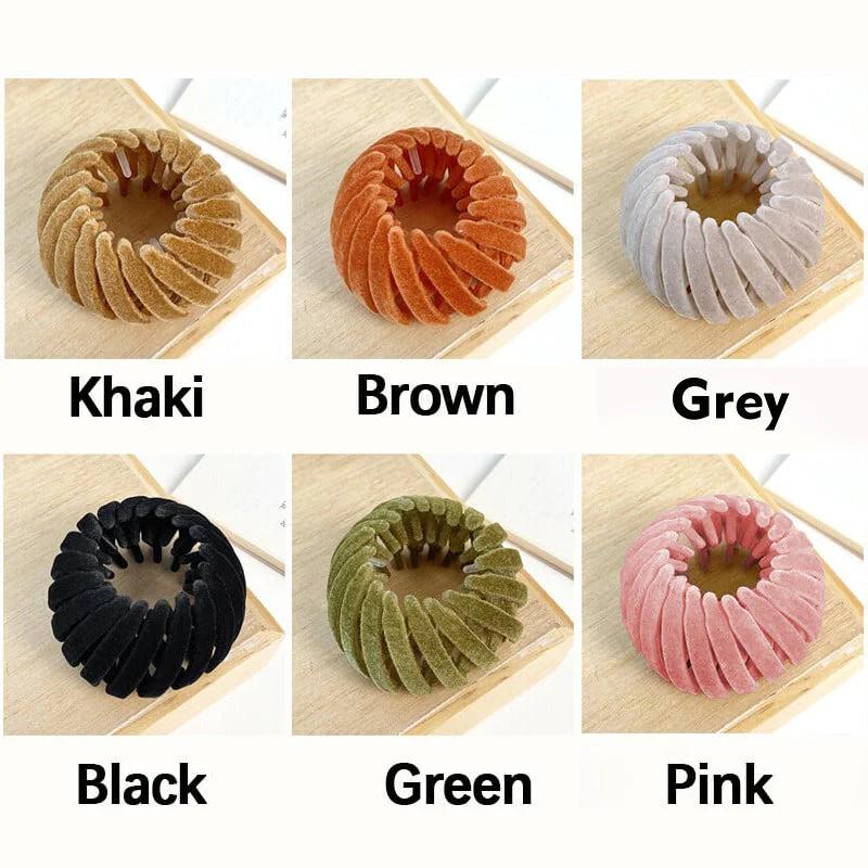 Fashion Women Bun Hair Claw Horsetail Buckle Bird Nest Hair Clip