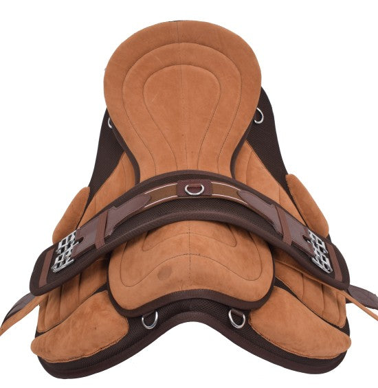 Treeless Freemax Synthetic Horse Saddle With Girth Size 13" to 18"
