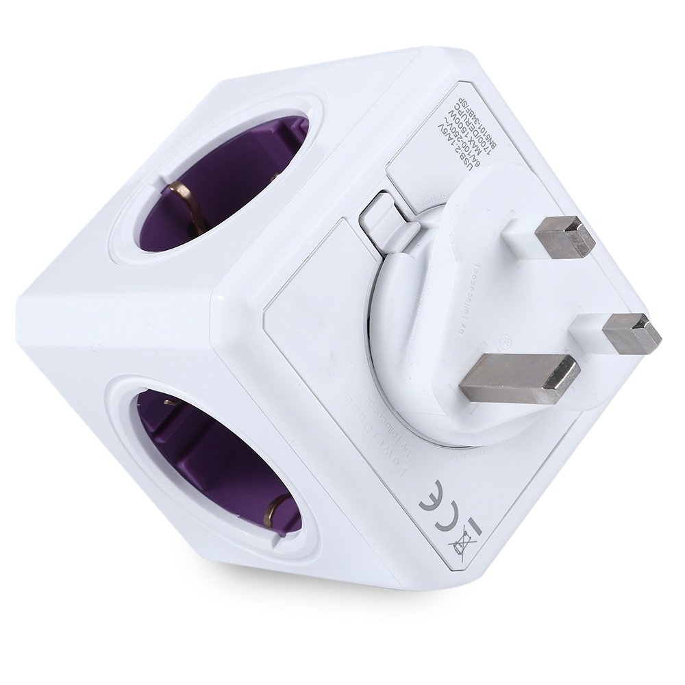 Power Cube 2 USB Ports 4 Travel Plugs