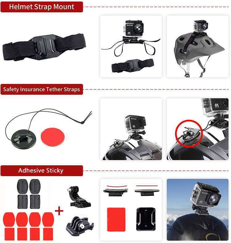 Hridz 58-in-1 Action Camera Accessories Kit for Insta360 GoPro Hero 10
