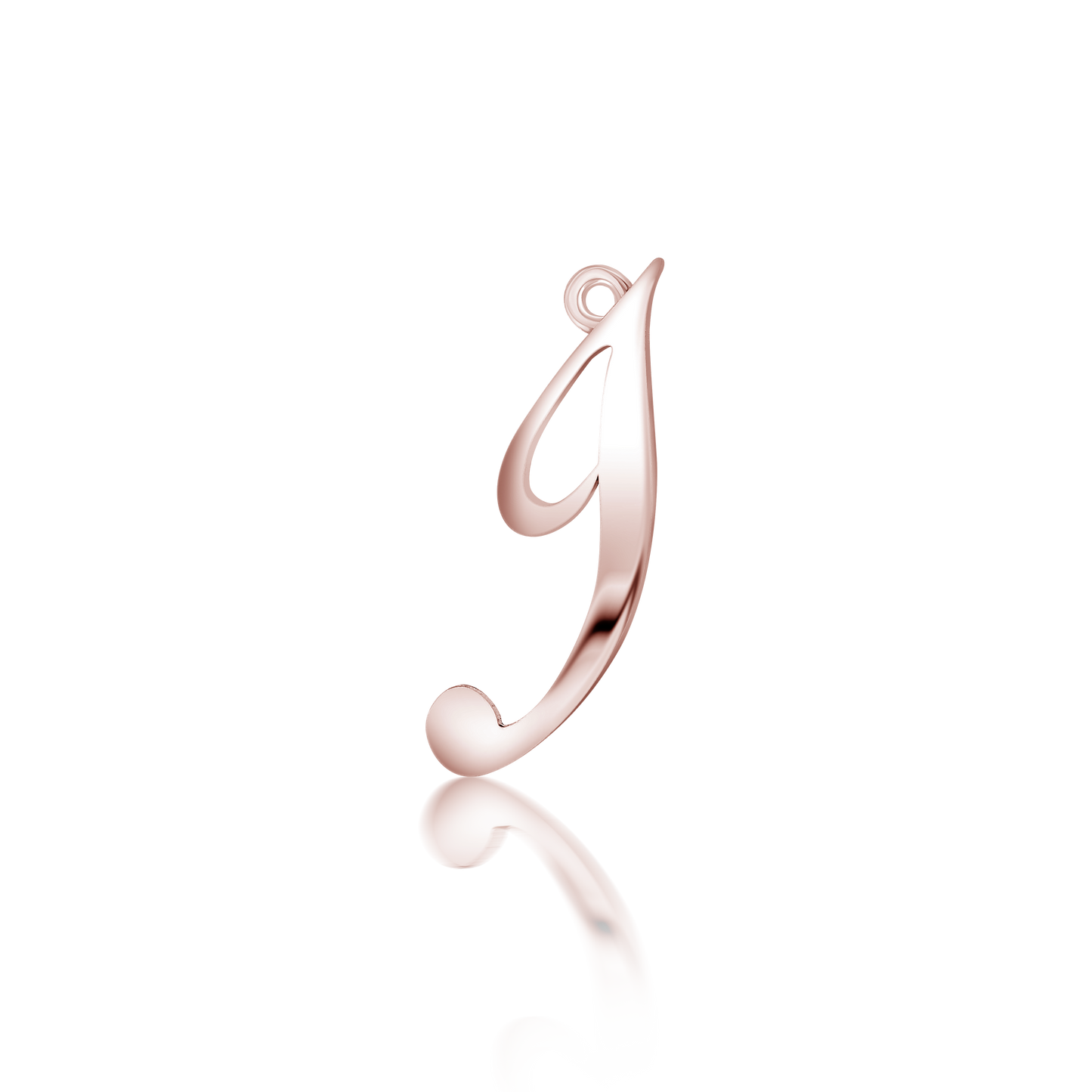 Elegant Letter “I” Charm