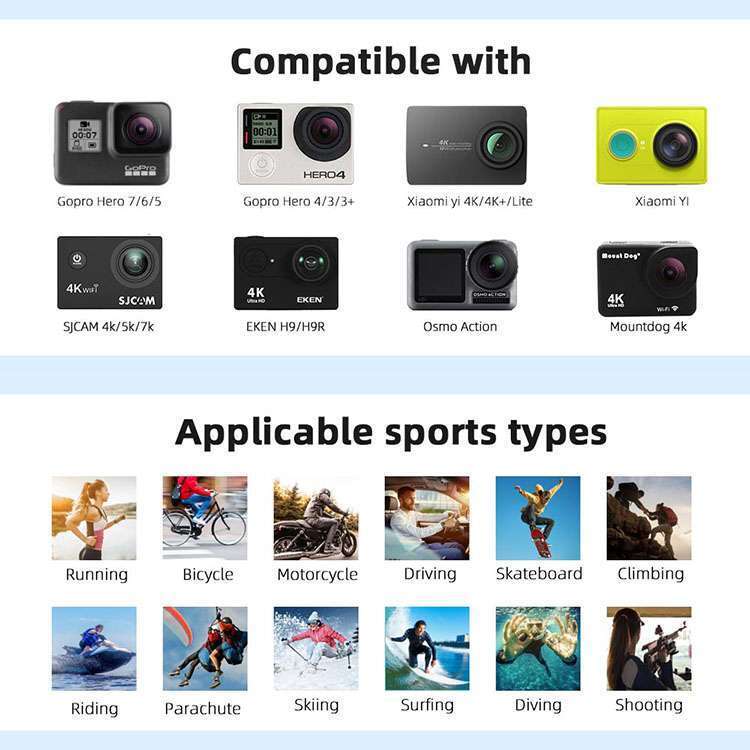 Hridz 58-in-1 Action Camera Accessories Kit for Insta360 GoPro Hero 10