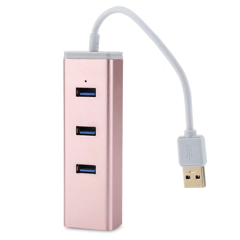 Aluminum Casing USB 3.0 HUB with Sound Adapter