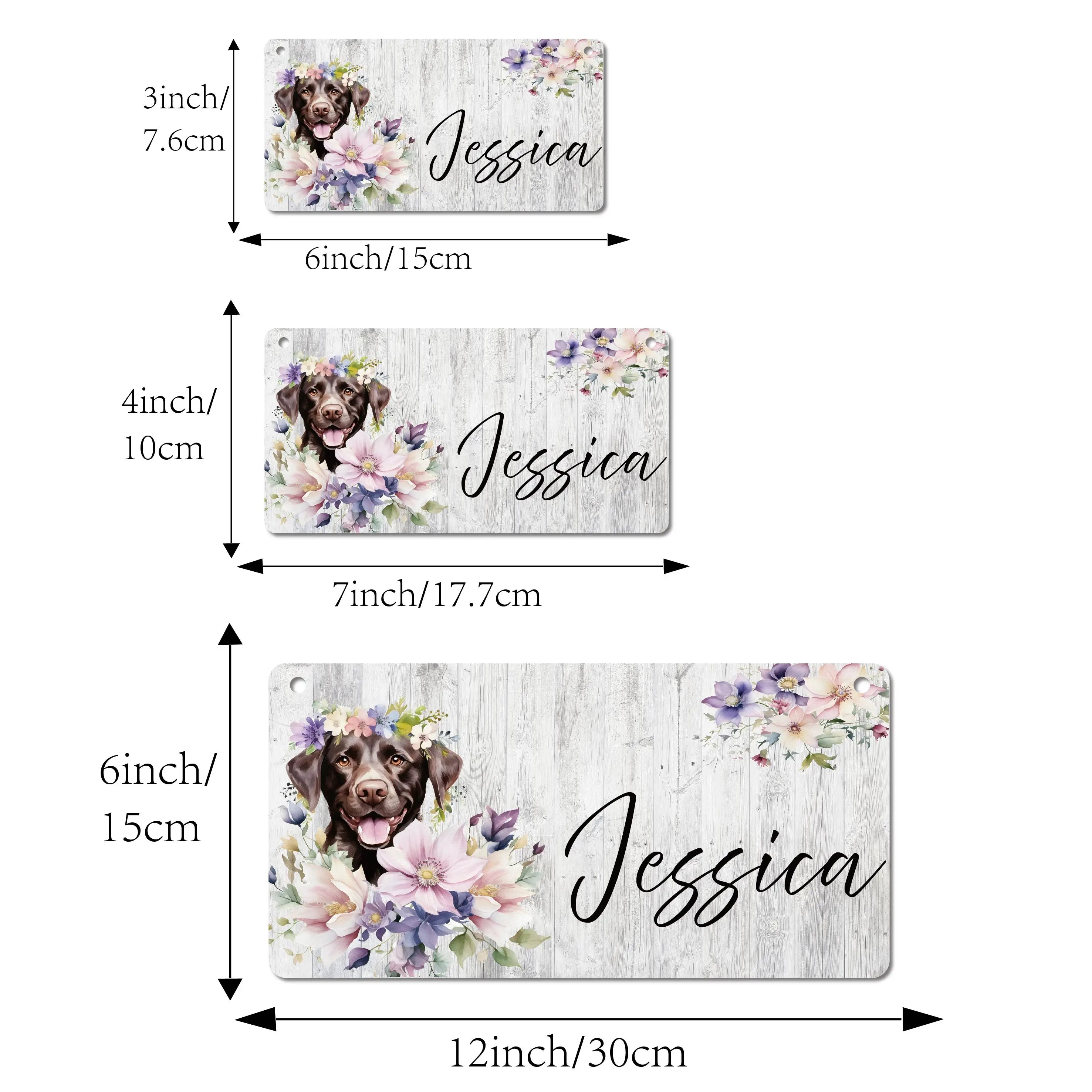 1PC Gorgeous Customized Name Tag Color Wall Hanging Sign For Living Room Decor