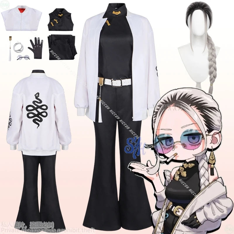 Tao Saotome Cosplay Gokurakugaiii WICCON Costume Chinese Styles Qipao Jirai Kei Girls Punk Coat Halloween Christmas Roleplay Cos