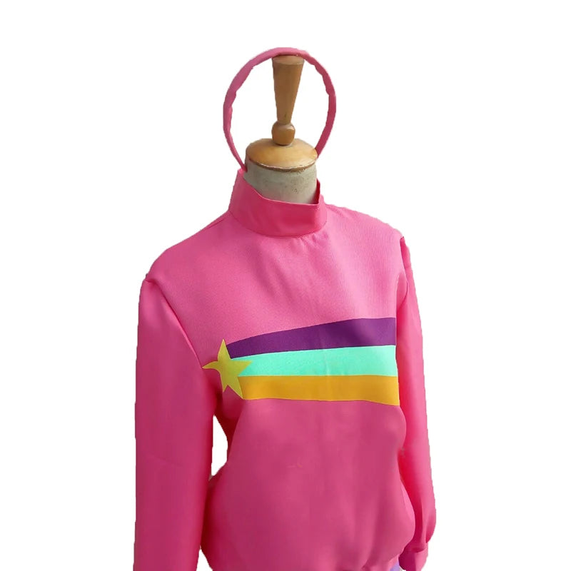 Mabel Pines Cosplay Costume with hair accessory for Halloween and Christmas for Men Women