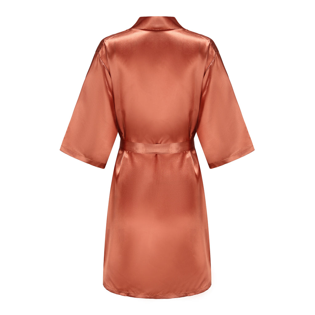 New Caramel Bathrobe Bride Satin Robe Women Getting Married Bride Hen Party Sisters Sqaud Mother Wedding Bridesmaid Robes