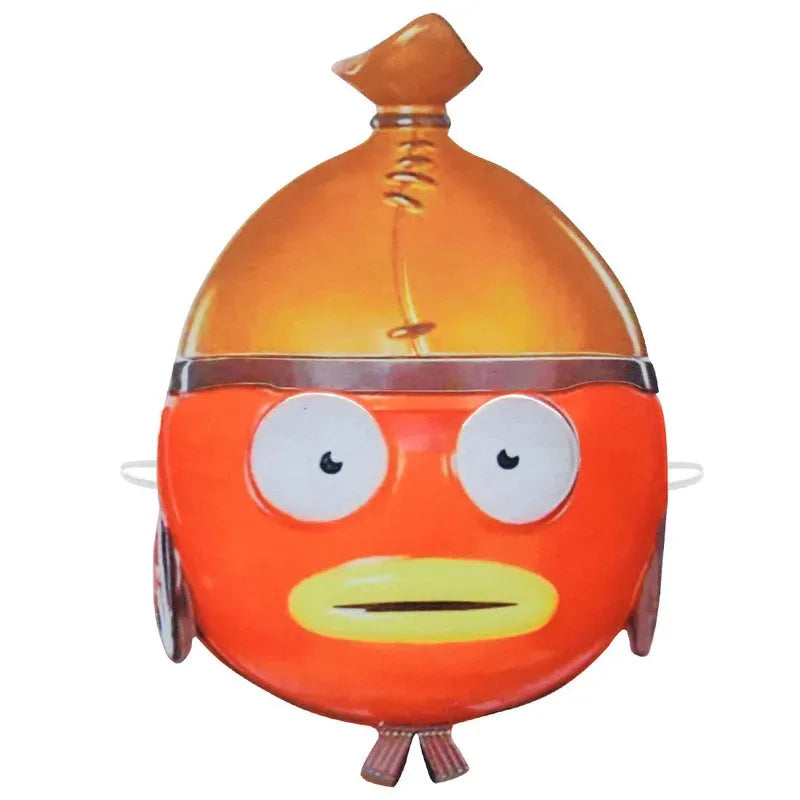 Cosplay Kids Halloween Fish Stick Cosplay Costume for Teen Boy Girl Jumpsuit Boss Christmas Party Mask+Playsuit Child Body Anime