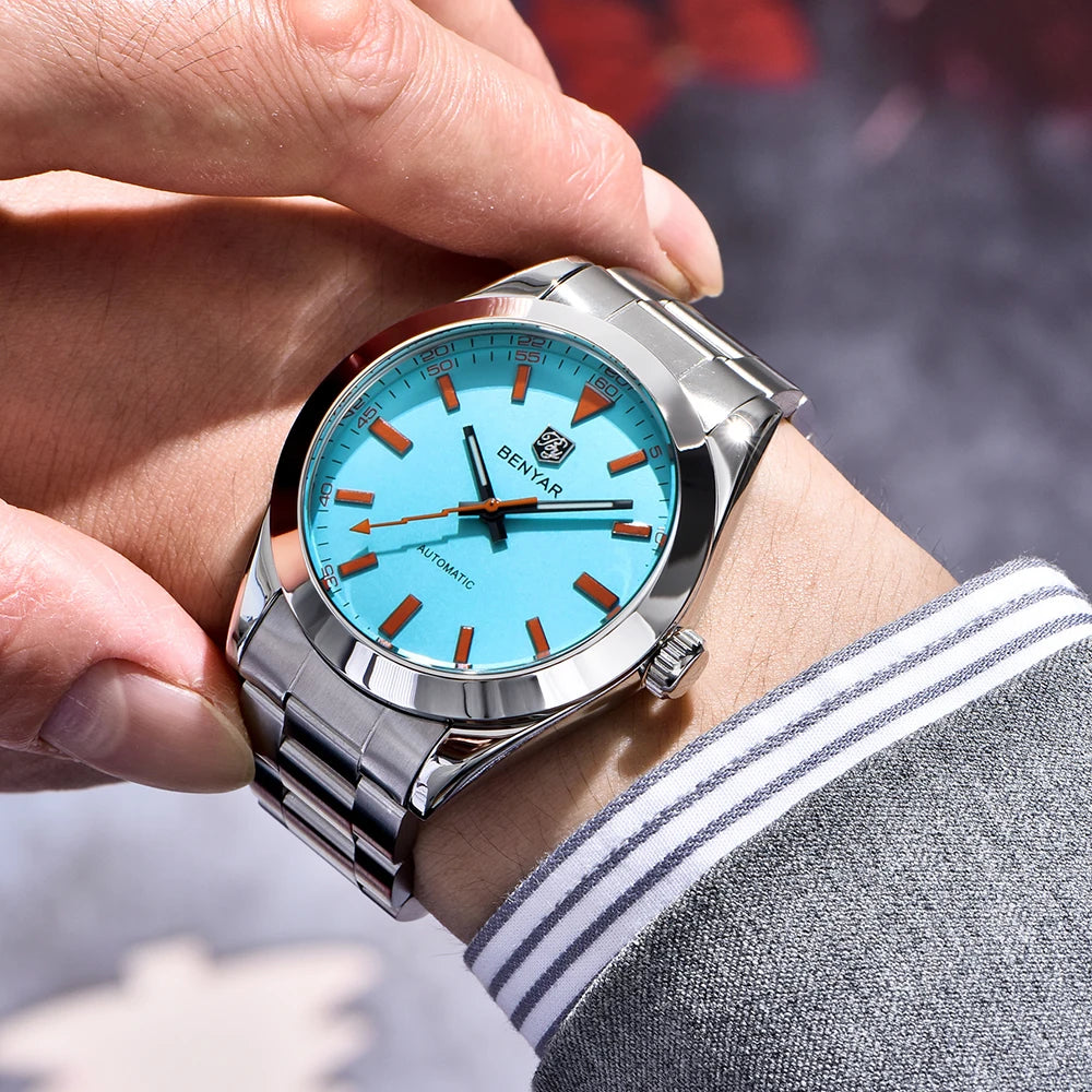 2025 New BENYAR Men's Watches Luxury Mechanical Wristwatches Automatic Watch For Man Luminous Waterproof Clock Men Gift With Box