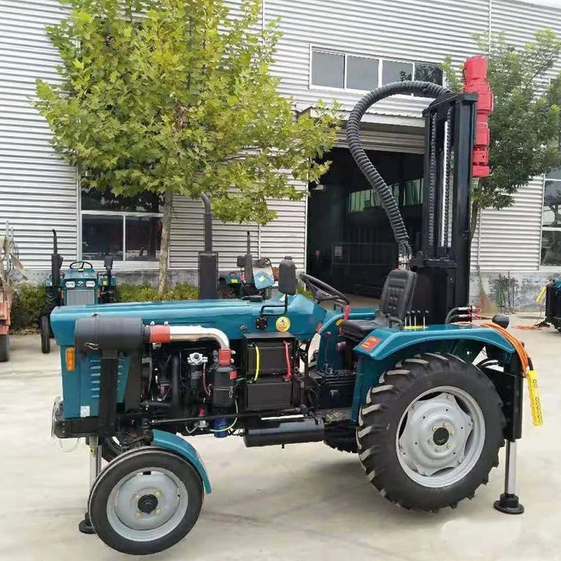 Drill 100M 150M Water Well Machine Mounted On 4X4 Drilling Rig Tractor