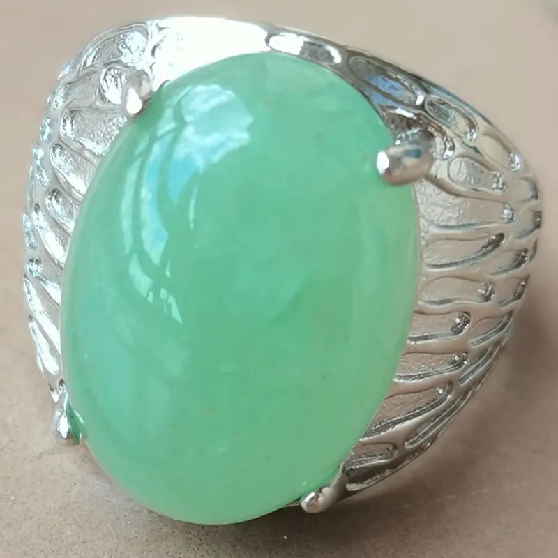 Beautiful jewelry  Malachite Bead Ring  PWB1193