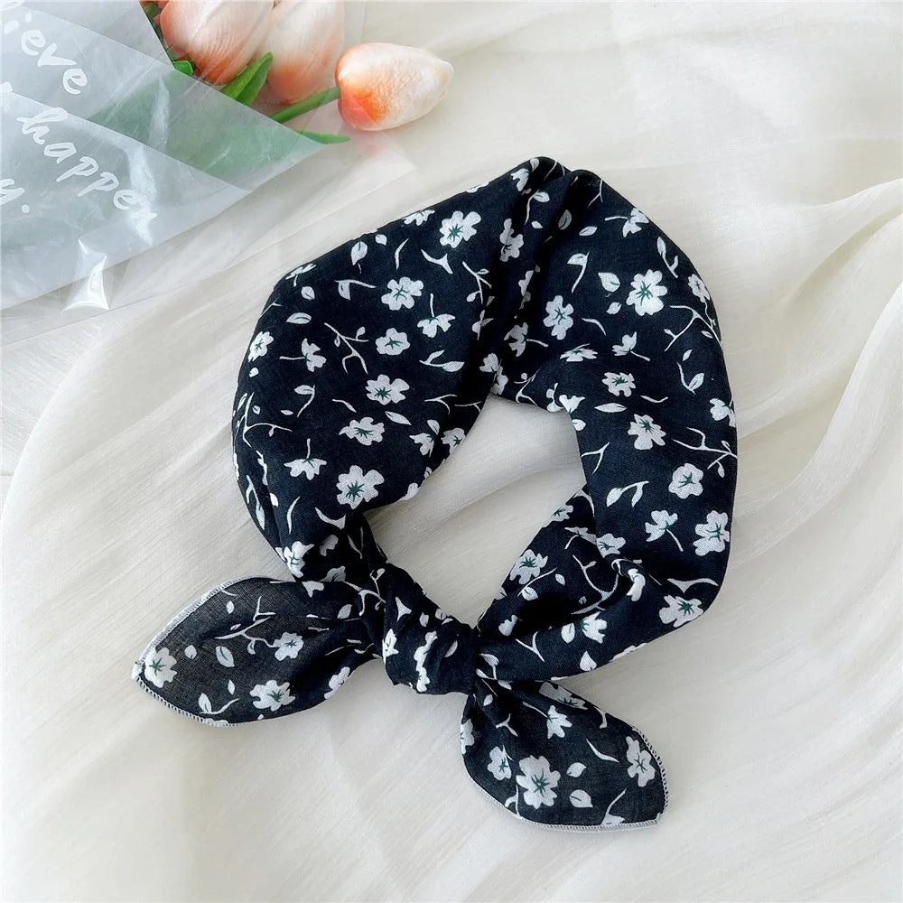 55*55cm Cotton Bandana Hairscarf Scarf Turban Shawl Headscarf Handkerchief Hair Accessories Wrap