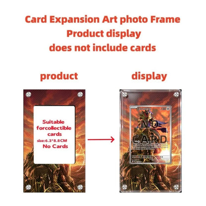 High-definition Acrylic Anime Battle Card Display Frame PTCG Card Collector Gift Desktop Ornament