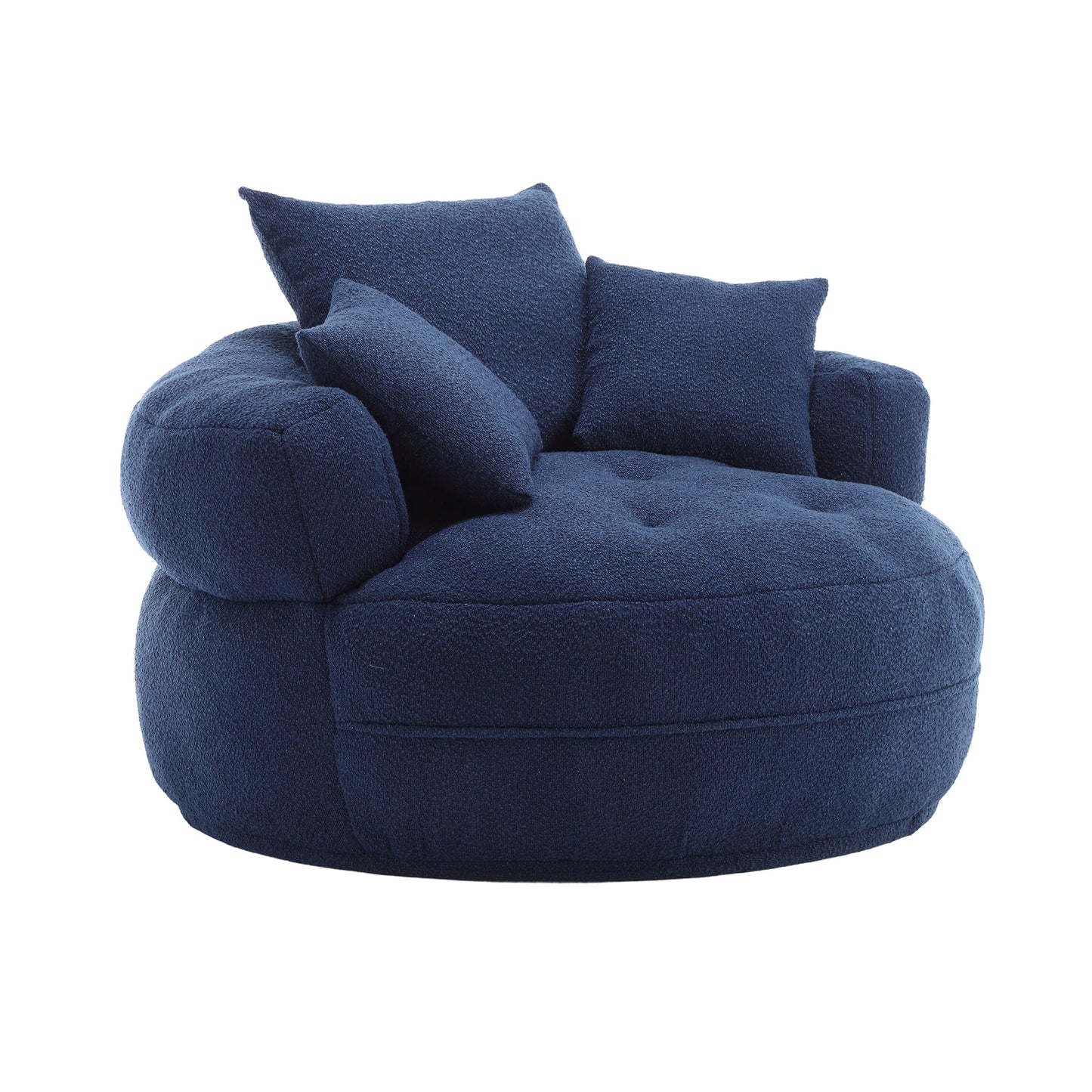 Chenille Sponge single sofa,No Assembly Required,Fluffy Modern Sleeper