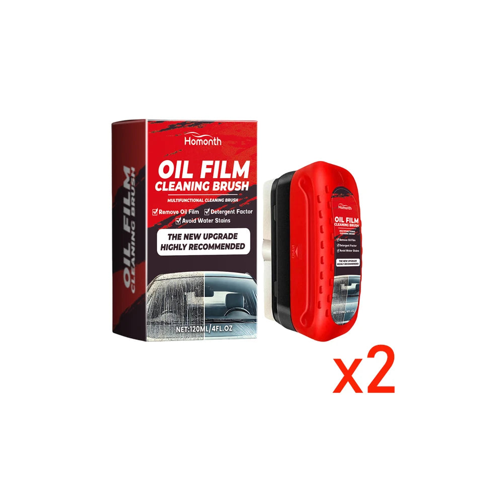 Car Glass Oil Film Remover Automotive Glass Sponge Cleaner Brush Oil Film Cleaning for Front Inner Windshield Glass Car Cleaning