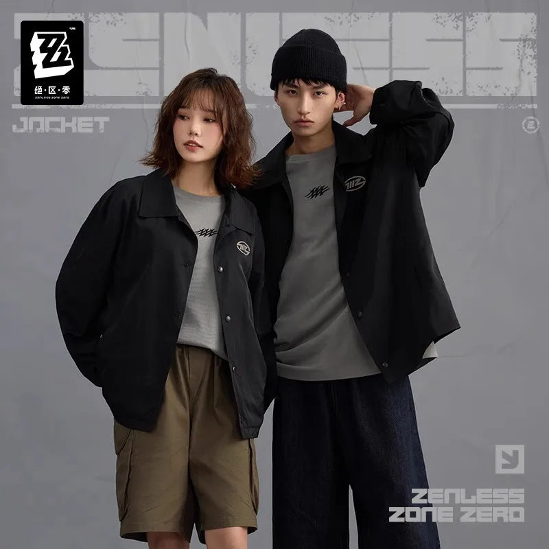 Official miHoYo Zenless Zone Zero Three Z STUDIO 2025SS Series Thin Coach Jacket Genuine Anime Game Peripheral Clothing