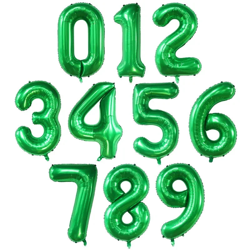 50pcs 40Inch Birthday Balloons Foil Helium Number Balloon 0-9 Birthday Wedding Party Decoration Baby Shower Figures Air Globos