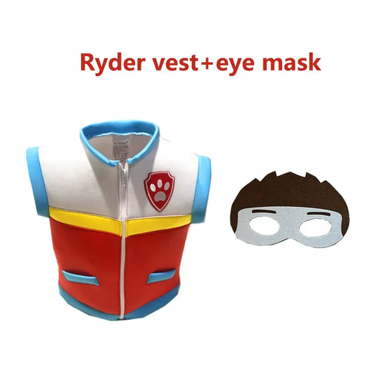 New 2025 Purim Captain Ryder Cosplay Costume Paw Patrol Kids Children Vest Birthday Party Coat Carnival Gift eqs9X