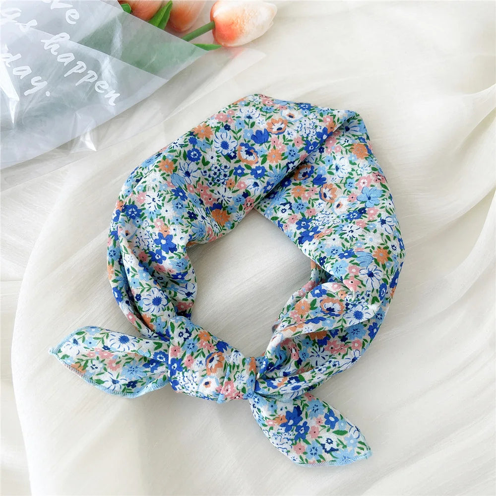 55*55cm Cotton Bandana Hairscarf Scarf Turban Shawl Headscarf Handkerchief Hair Accessories Wrap