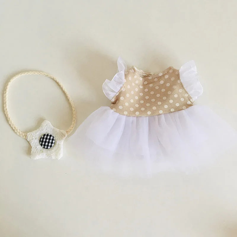 1PC Lovely Maid Outfit Suit Dress Clothes for 25cm Mellchan Baby Doll Accessories Fit 1/6 BJD Doll Girls DIY Gifts