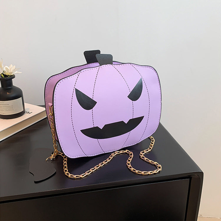 Halloween Cartoon Pumpkin Shoulder Bag For Girls Personality Funny