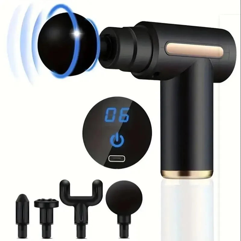Fascia Gun Muscle Relaxation Massager Electric Vibration Massage Gun Professional Grade Neck Membrane Gun