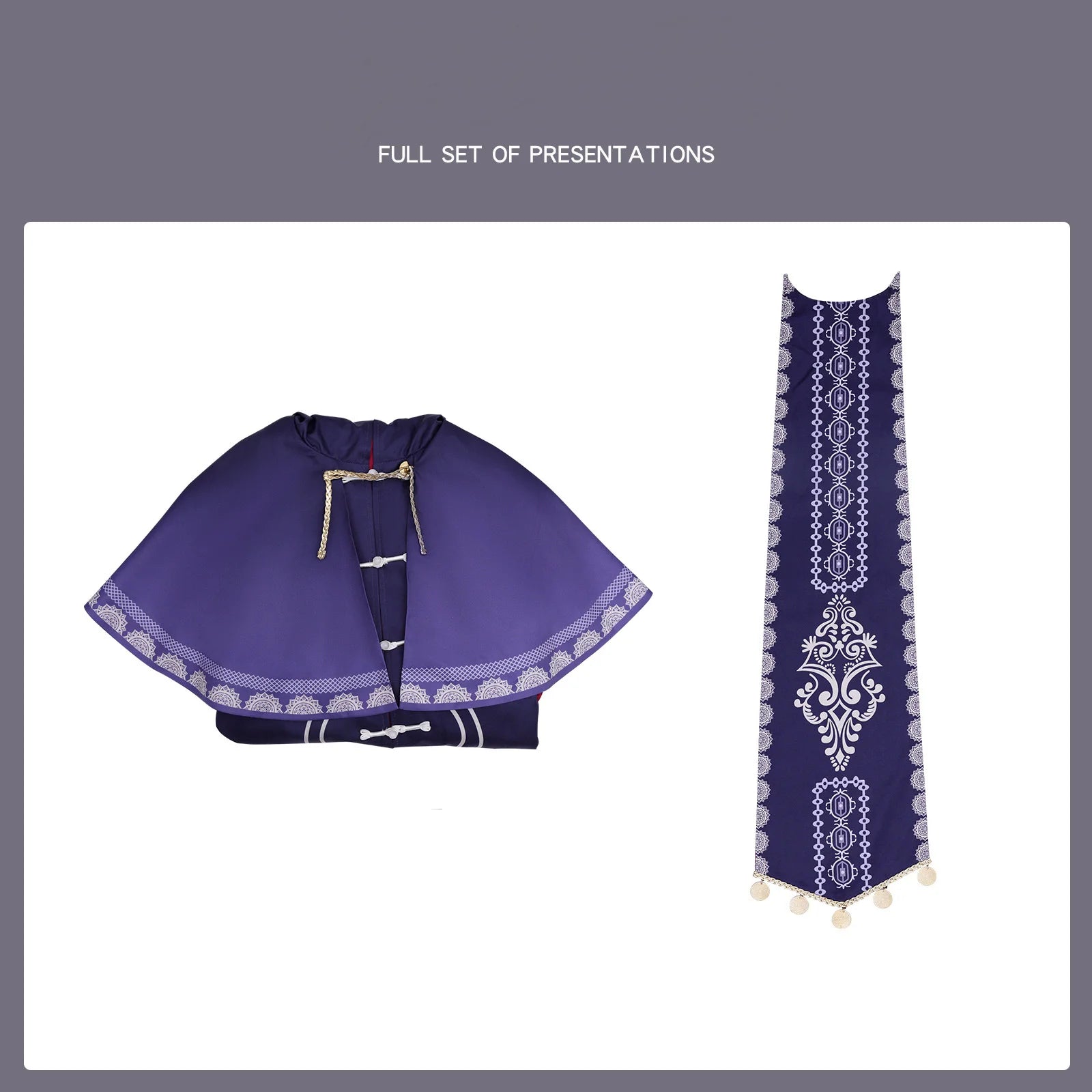 Anime Silent Witch Monica Everett Cosplay Costume Purple Robe Dress Coat Uniform Woman Cute Halloween Masked Ball Suit