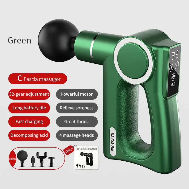 Mini Fascia Gun Vibration Massage Portable Small Massager Muscle Relaxation Body Massage Fitness Equipment