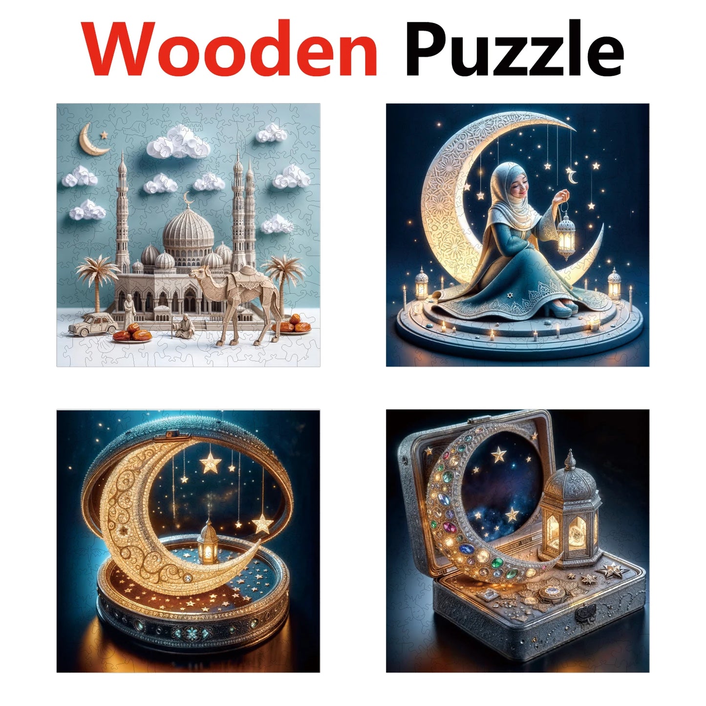 Moon Moonlight Lamp Goddess Puzzles High Quality Jigsaw Puzzle Wooden Puzzle Best Christmas Gift