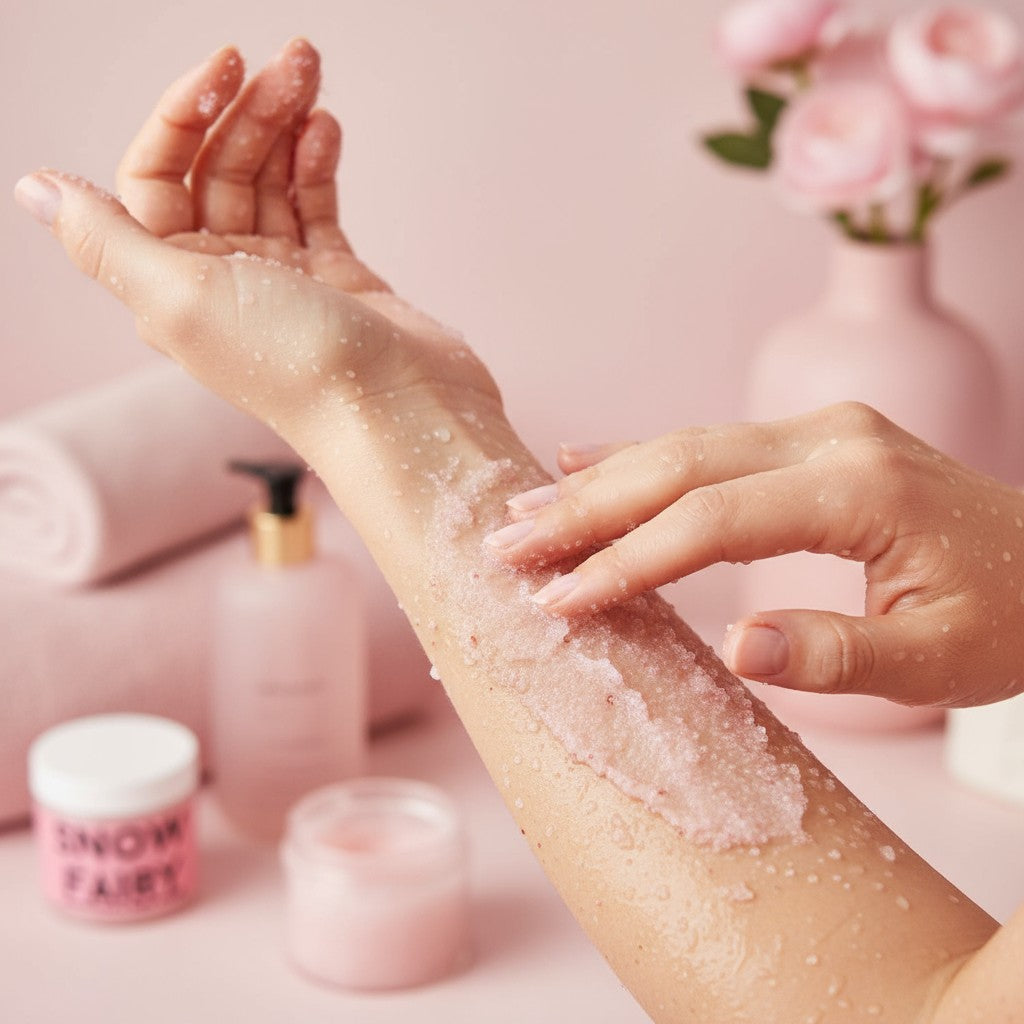 Snow Fairy Strawberry Exfoliate Body Scrub