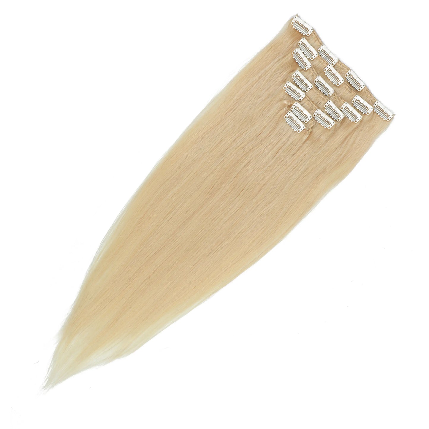 Clip in Human Hair Real Natural  Hair Extension Double Weft Full Head 7PCS Clip Ins For Add Volume Shipping from US