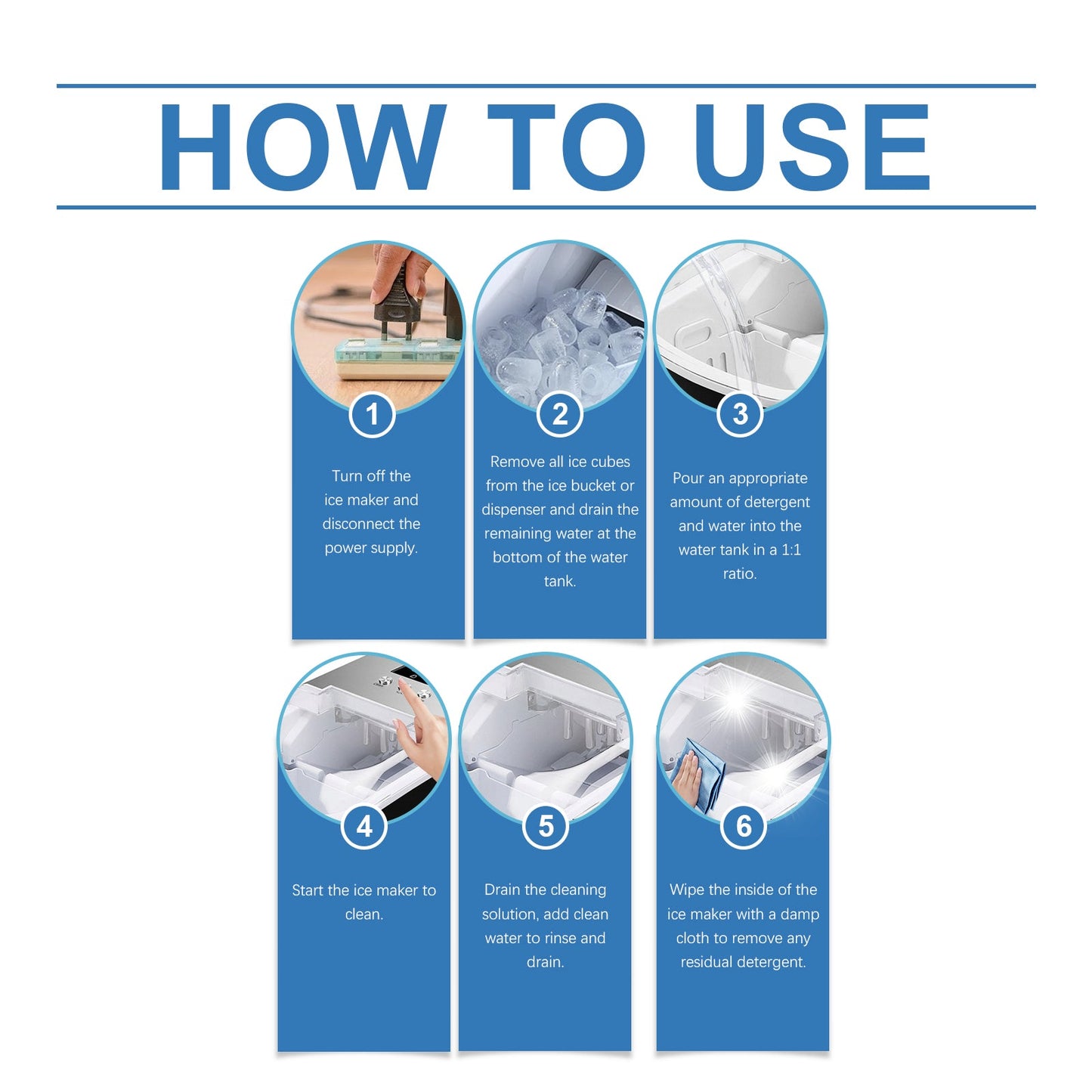 Jakehoe Ice Maker Cleaner Daily Gentle Cleaning Limescale