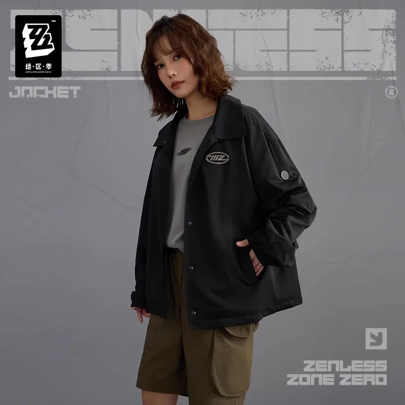 Official miHoYo Zenless Zone Zero Three Z STUDIO 2025SS Series Thin Coach Jacket Genuine Anime Game Peripheral Clothing