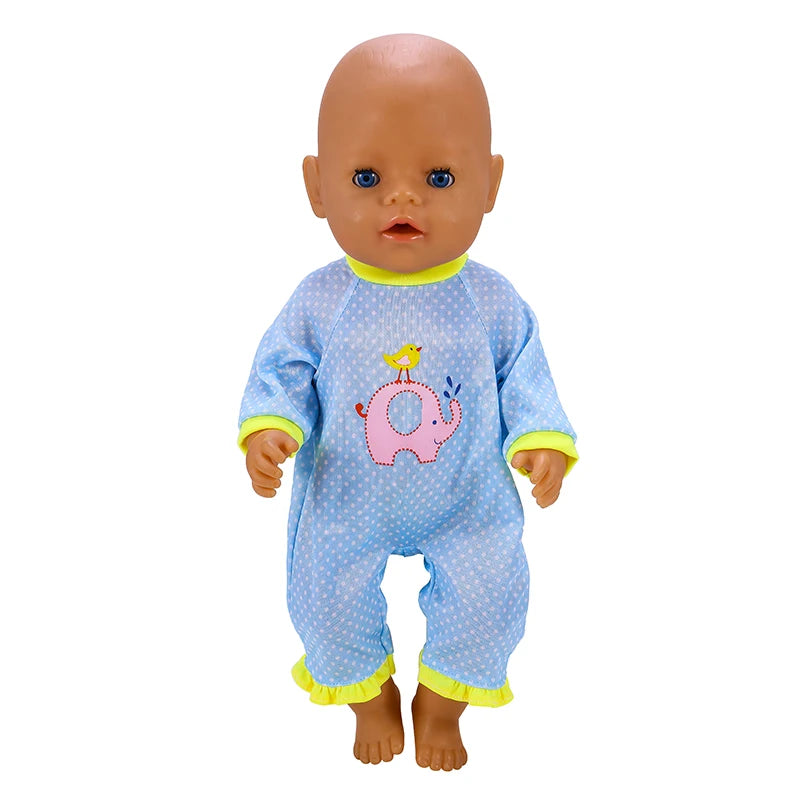 17 Inch Doll Clothes 43 cm Doll Warm Suit with Hat and Socks for New Baby Born Doll Outfit Fashion Doll Customizing Supplies