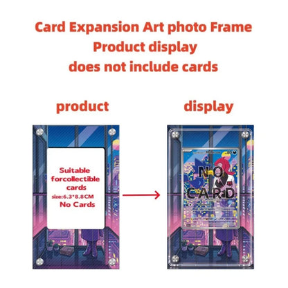 High-definition Acrylic Anime Battle Card Display Frame PTCG Card Collector Gift Desktop Ornament