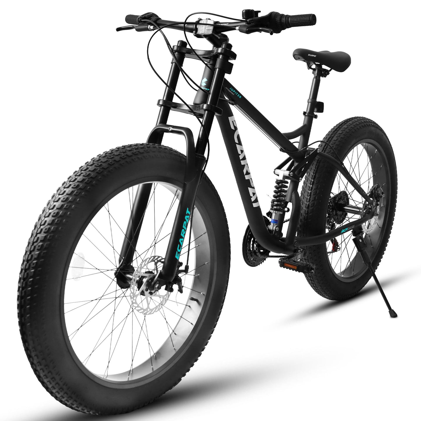 Ruffryde Ecarpat™ 26" Full Suspension MTB (21-Speed, Dual Disc, Black)
