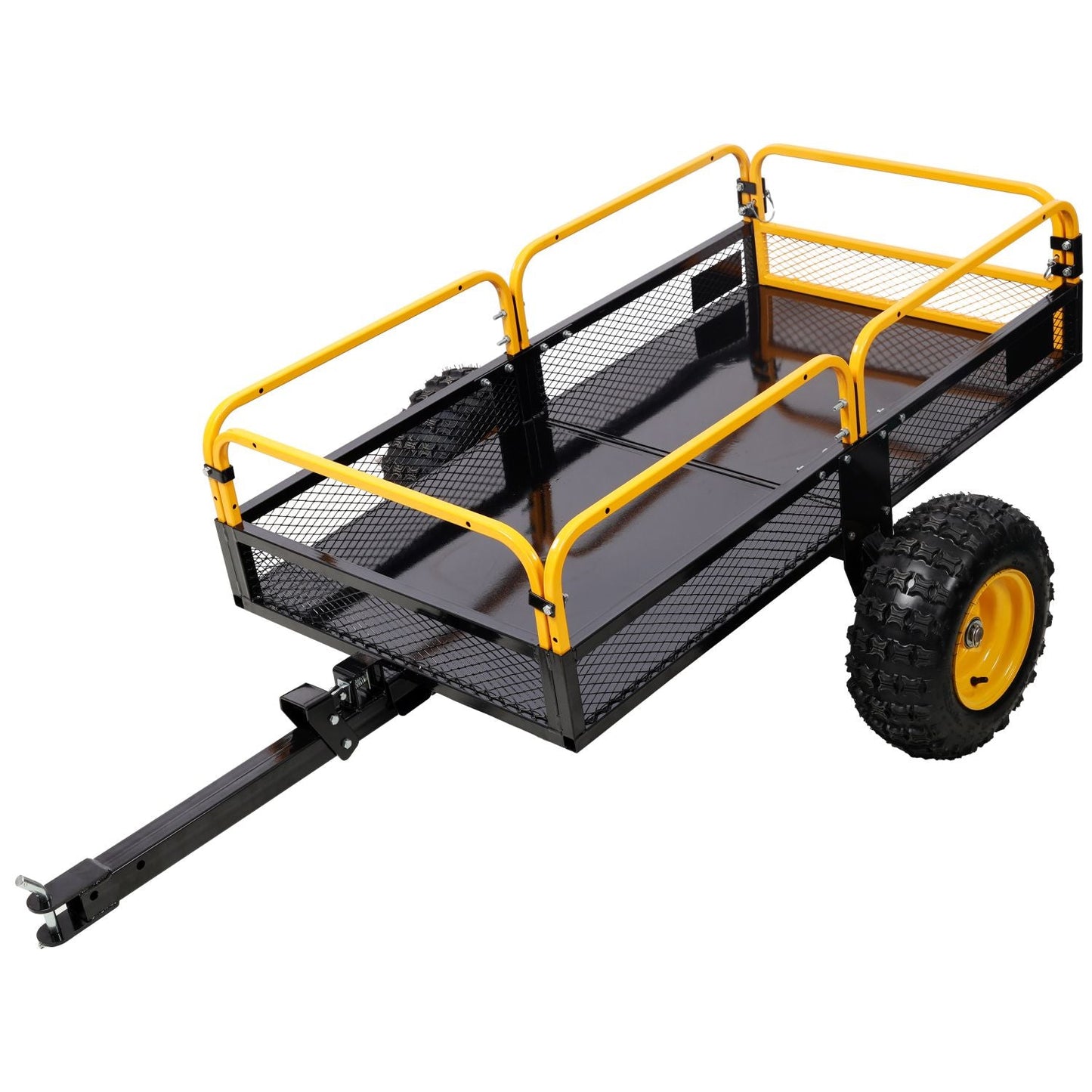 Heavy-Duty Tow-Behind Dump Cart 1000 lbs Load Capacity for ATV UTV