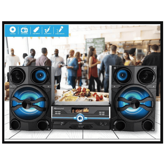 IQ Sound HiFi Multimedia Audio System with Bluetooth, and AUX/USB/Mic