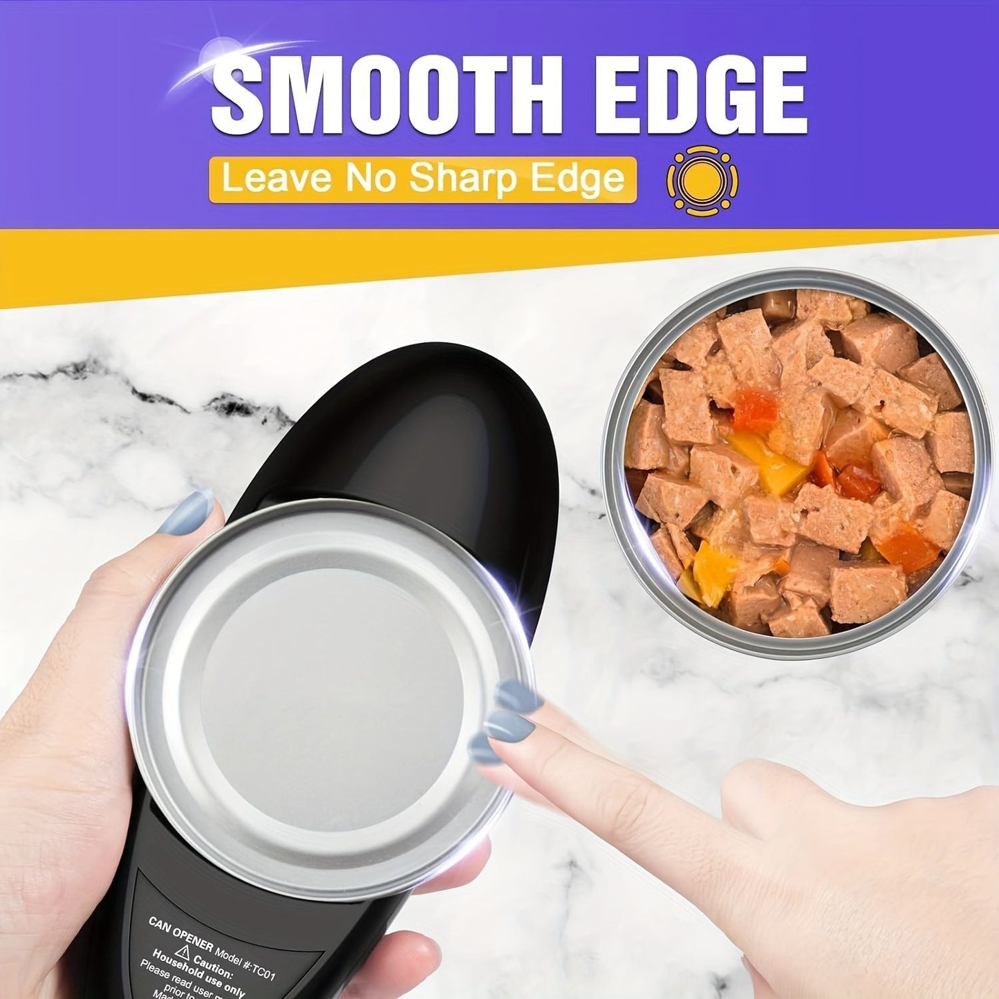 Automatic Electric Can Opener Machine  Portable Hand Free Can Opening
