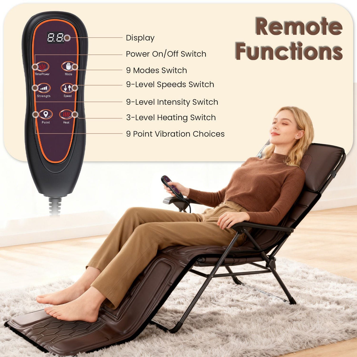 Flannel / PU Material Options - 1 Pc Full Body Massage Mat
