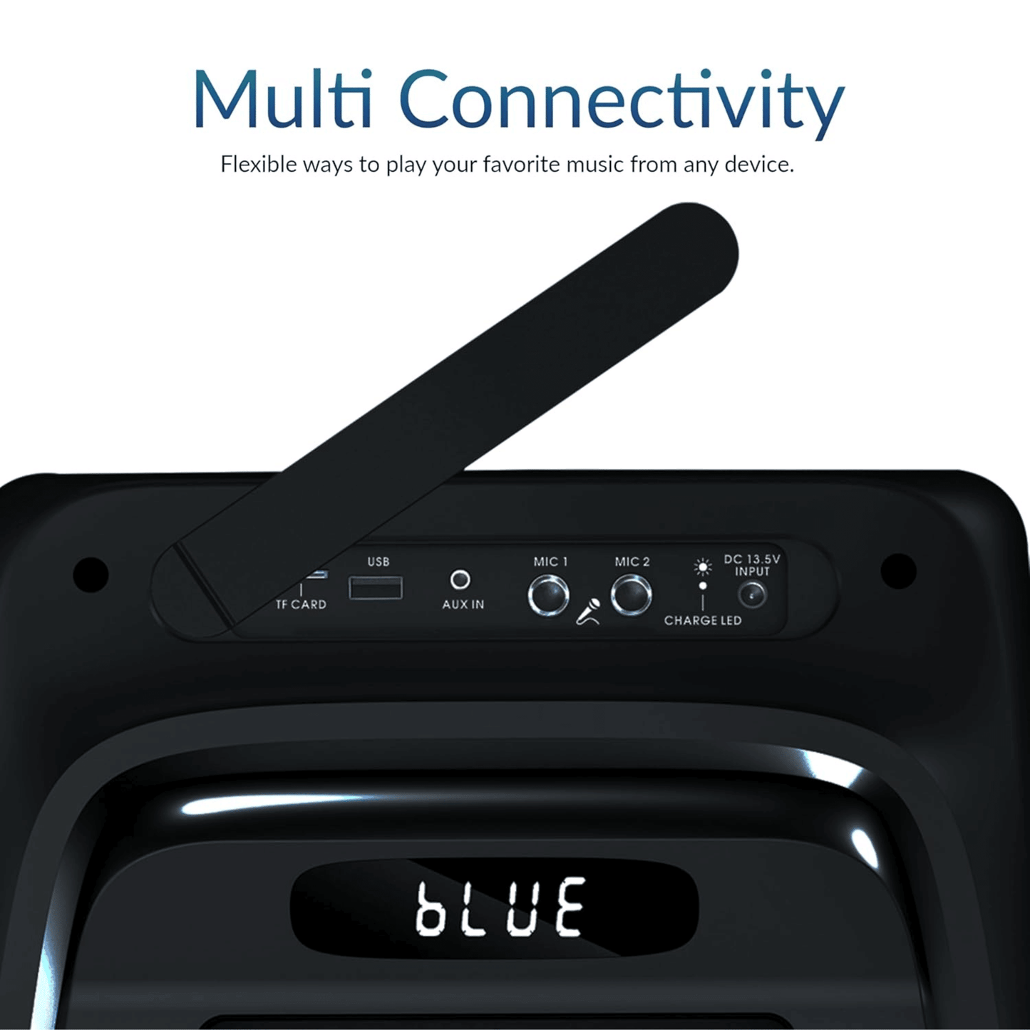 IQ Sound TorusFLEX 2x10-Inch Portable Bluetooth DJ Speaker