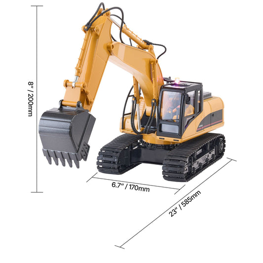 Remote Control Excavator Toy, 15 Channel, 3 in 1 Remote Control Digger